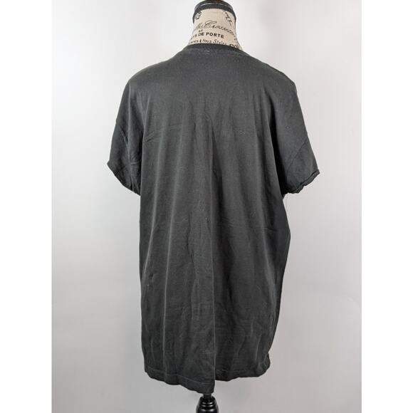 Alice In Wonderland Women's XL T-Shirt Disney You're All Mad Here Top Black Tee - Picture 3 of 7